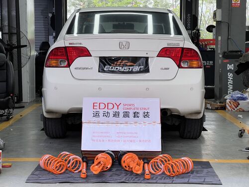 Latest company case about 8th Generation Honda Civic Upgraded with EDDY Sports Shock Absorber Kit｜Improved Stance and High-Speed Stability