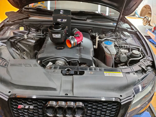 Latest company case about 2011 Audi A5 2.0T Upgrade EDDYSTAR Carbon Fiber Atomic Intake Kit ✨ Power Awakened