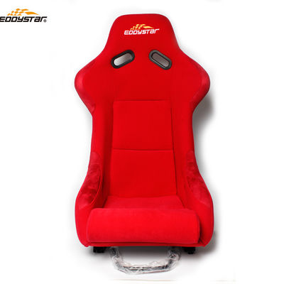 Red Racing Style Car Wide Racing Seats Professional Fiberglass Car Seat