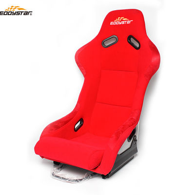 Red Racing Style Car Wide Racing Seats Professional Fiberglass Car Seat