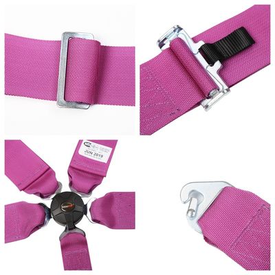 EDDY Purple 5 Point Racing Seat Belt Harness SFI Certificate For Race Car