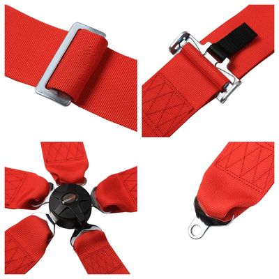 EDDYSTAR Adjustable Racing Seat Belt Race Car 5 Point Camlock Harness