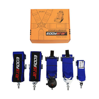Nylon Sports Style Racing Seat Belt Bule Three Inch Width For Automotive Safety FIA Certificate