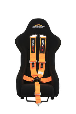 EDDYSTAR Nylon Drift Car Racing Seat Belt Orange Color 5 Point Seat Belt