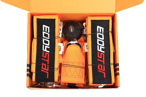 EDDYSTAR Nylon Drift Car Racing Seat Belt Orange Color 5 Point Seat Belt