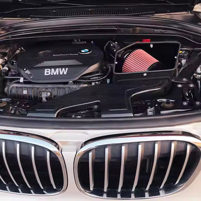 Compact Engine Carbon Fiber Cold Air Intake BMW Brilliance X1 Isolate Engine Heat
