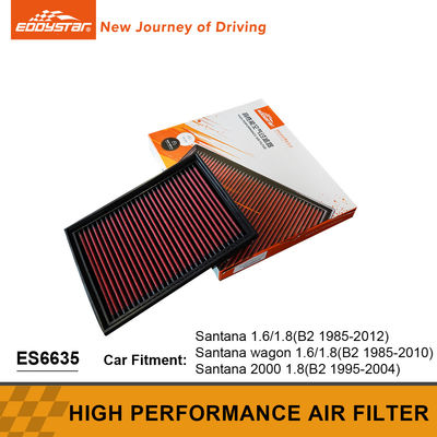 Compact Structure High Flow Air Filter Improve Engine Efficiency For 1.8 Santana