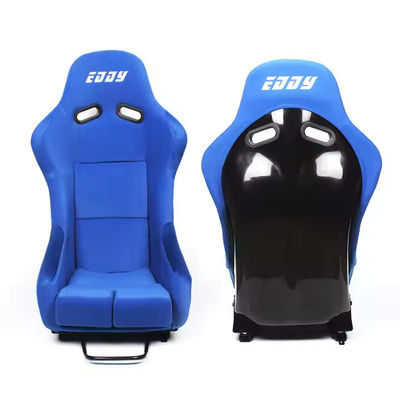 EDDYSTAR Luxury Blue Soft Bucket Racing Seat Customized Racing Car Chair