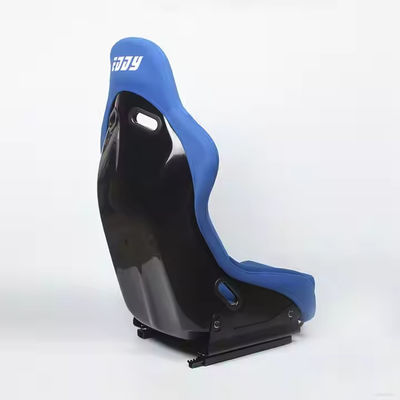 EDDYSTAR Luxury Blue Soft Bucket Racing Seat Customized Racing Car Chair