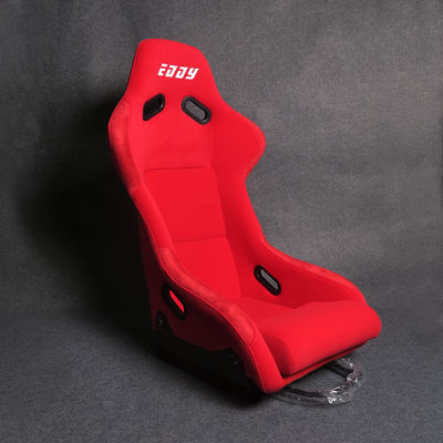 Velvet Material Red Racing Seats Customizable Soft Racing Bucket Seats