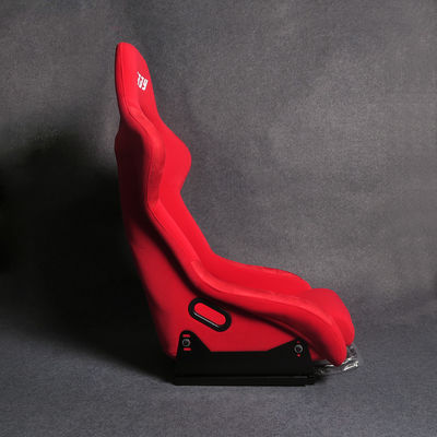 Velvet Material Red Racing Seats Customizable Soft Racing Bucket Seats