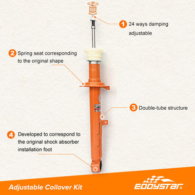 24 Level Adjustable Suspension Shock Absorbers Toyota Reiz Temperature Resistance