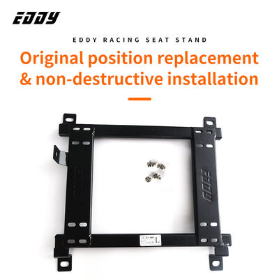EDDYSTAR Adjustment Black Bucket Seat Brackets Easy Installation For Honda Civic