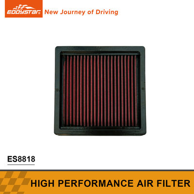Black And Red High Performance Air Filter For Mitsubishi ES8818