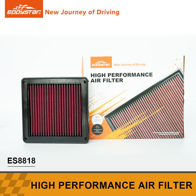 Black And Red High Performance Air Filter For Mitsubishi ES8818