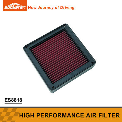 Black And Red High Performance Air Filter For Mitsubishi ES8818
